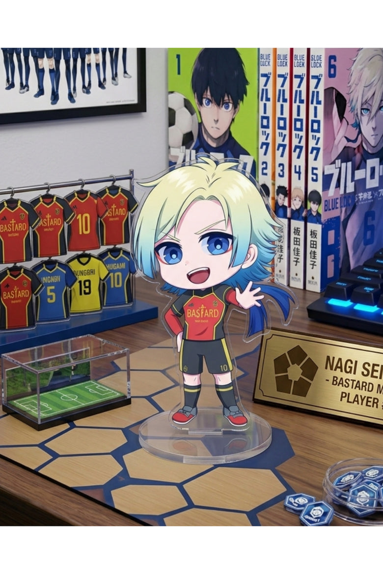 Anime Blue Lock Nagi Seishiro Temalı Masaüstü Hediyelik Figür