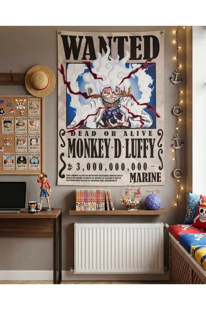 Anime One Piece Luffy Duvar Halısı