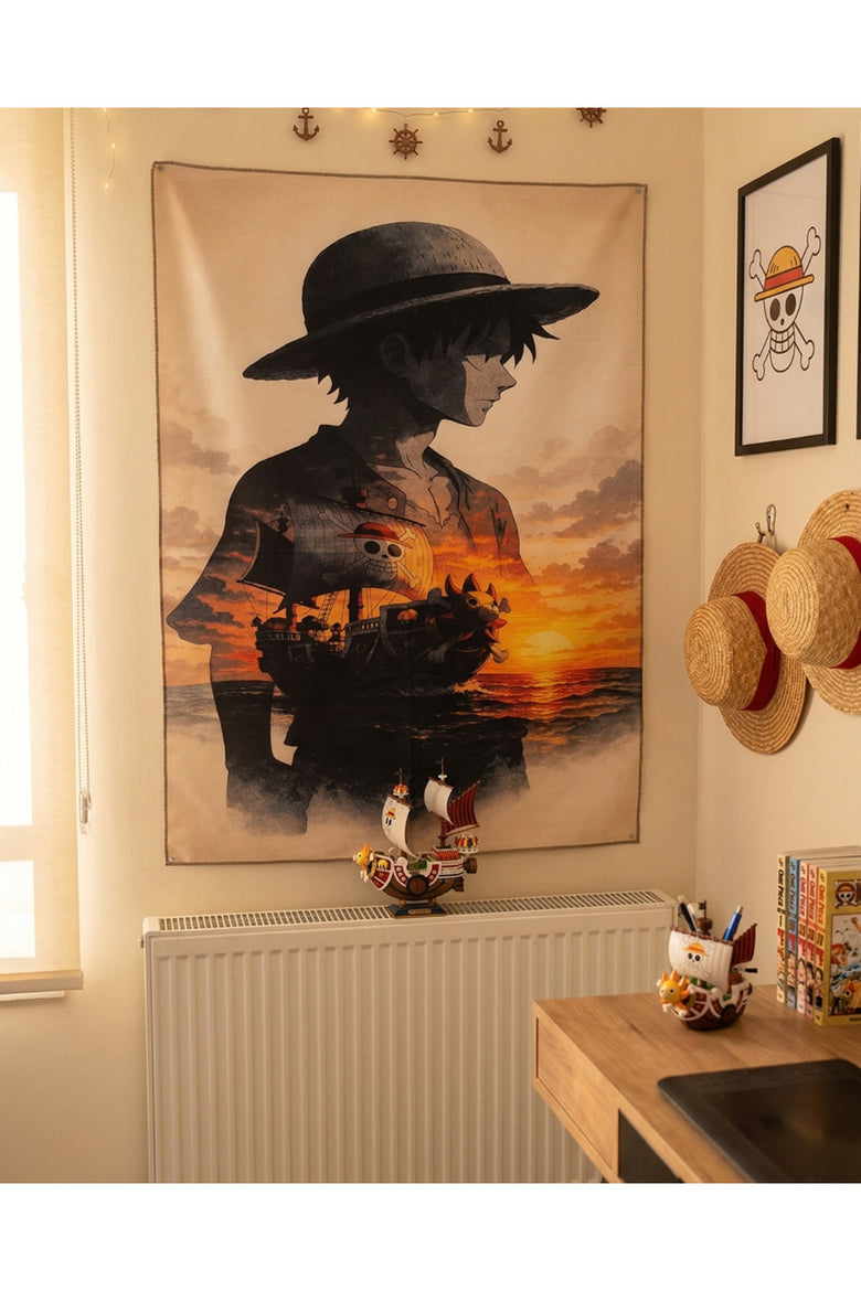 Anime One Piece Duvar Halısı