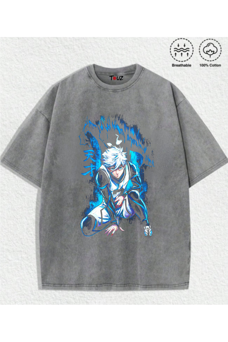 Anime BlueLock Nagi Baskılı Unisex Oversize T-Shirt