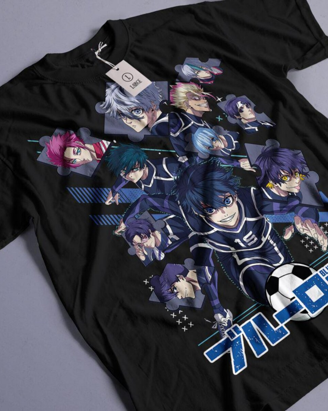 Anime Blue Lock Temalı Oversize Unisex T-Shirt