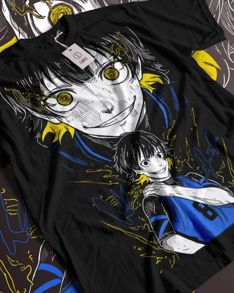 Anime Blue Lock Temalı Oversize Unisex T-Shirt
