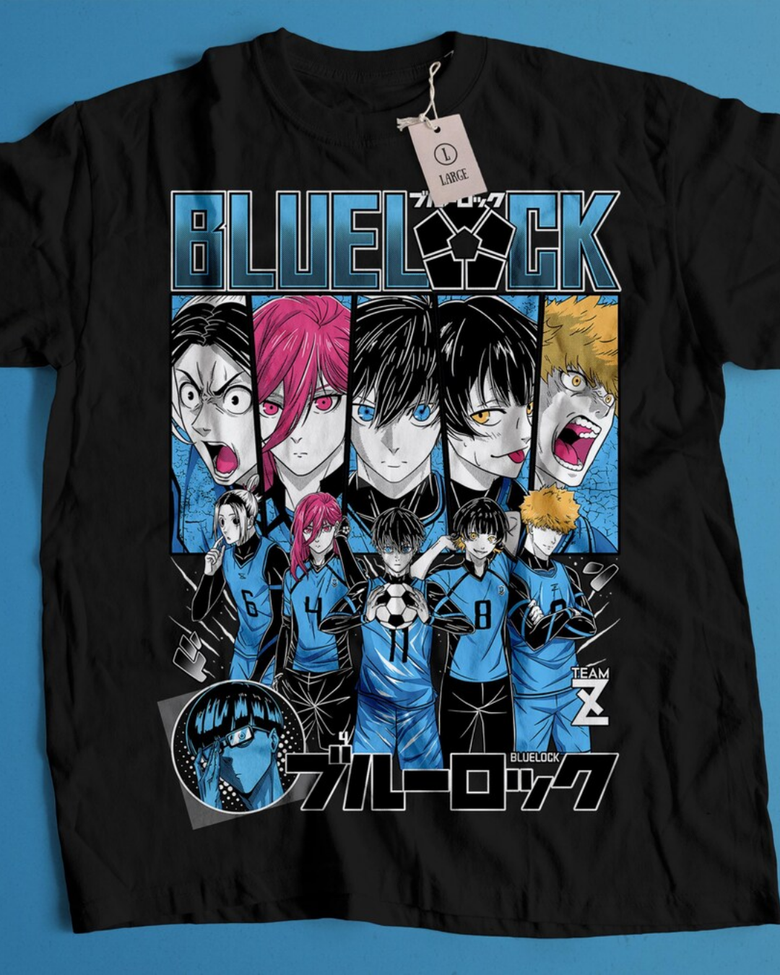 Anime Blue Lock Temalı Oversize Unisex T-Shirt