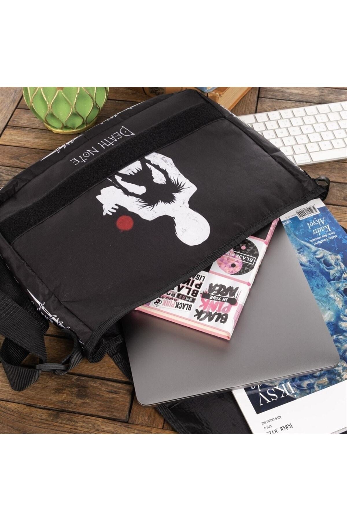 Niiss Butik Anime Death Note Baskılı Unisex Postacı Çantası