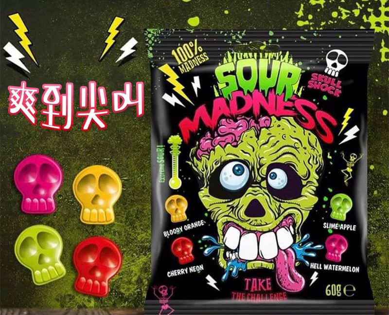 Sour Madness Extreme Sour Candy