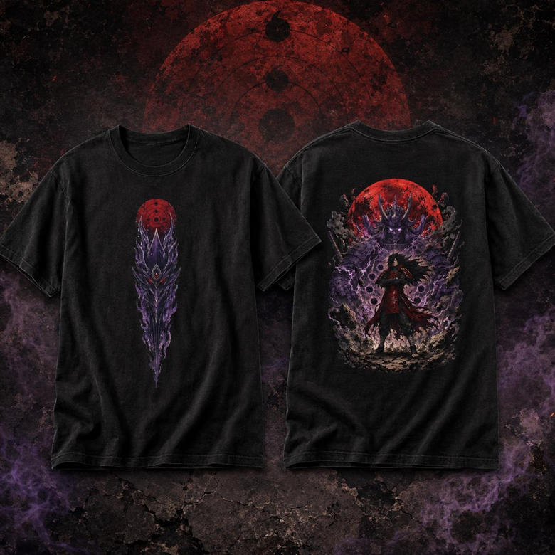 Anime Naruto Temalı Oversize Unisex T-Shirt
