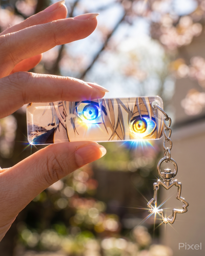 Anime Bluelock Nagi Güneşte Gözleri Parlayan Anahtarlık