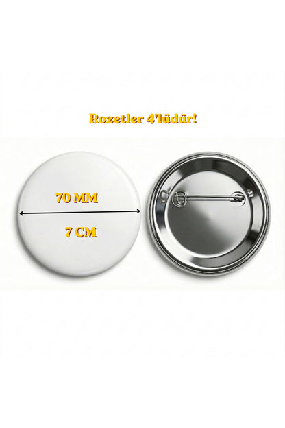 Anime Tasarım Rozet 70 mm PVC Kaplı Çanta Ceket Yaka Aksesuarı