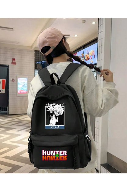 Anime Hunter X Hunter Baskılı Unisex Okul Sırt Çantası