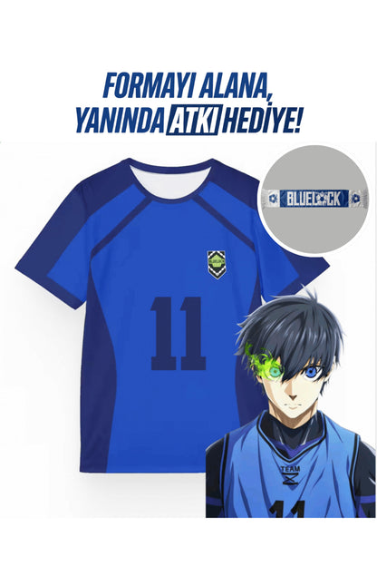 Anime Blue Lock Unisex Forma Unisex T-shirt (ATKI HEDİYELİ)
