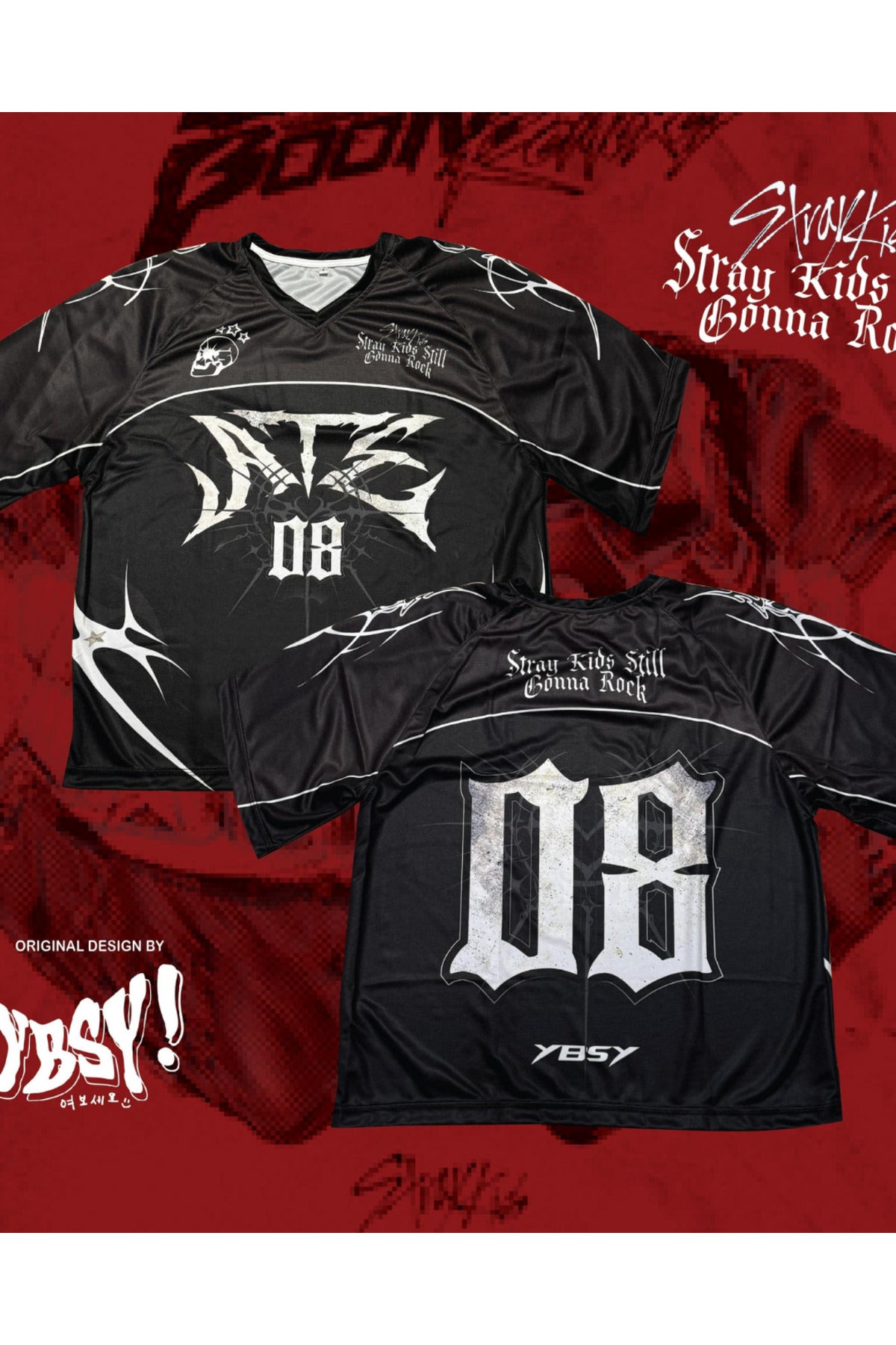 Anime Stray Kids Karma SKZ Jersey T-shirt Forma
