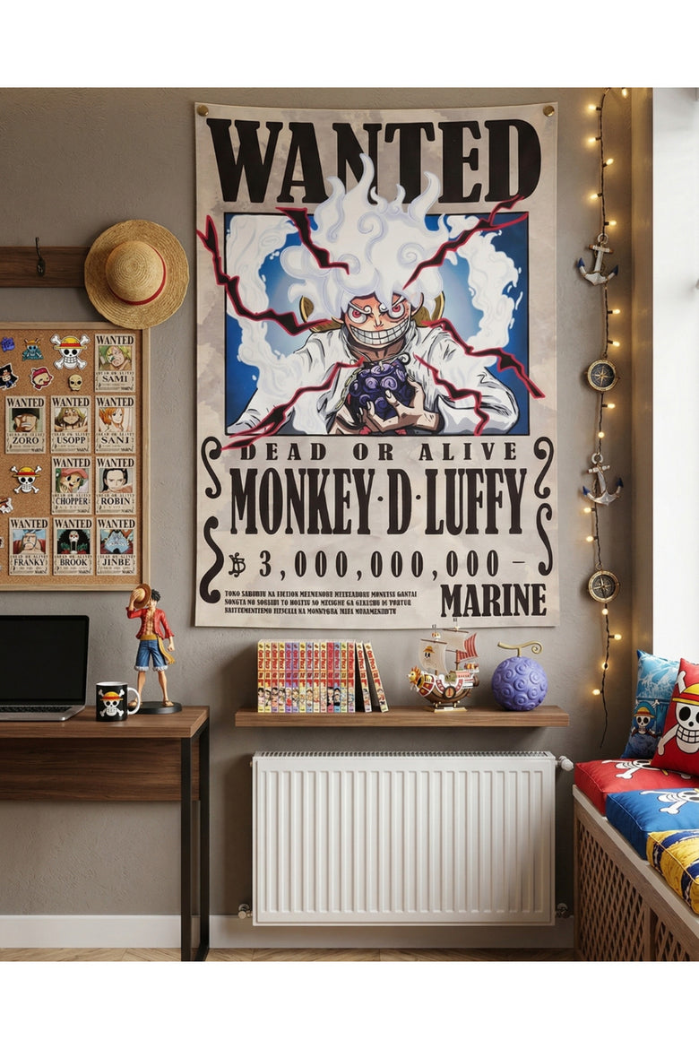 Anime One Piece Luffy Duvar Halısı