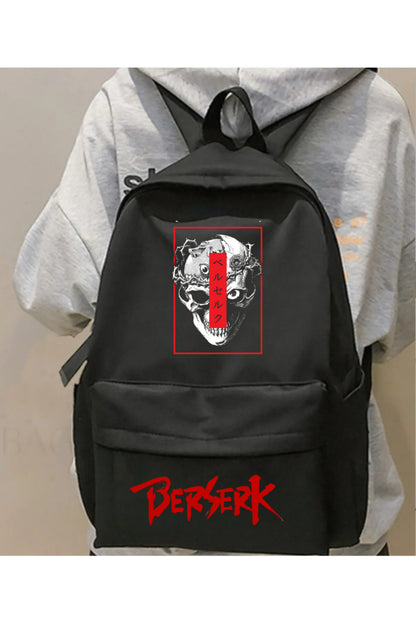 Anime Berserk Baskılı Unisex Okul Sırt Çantası