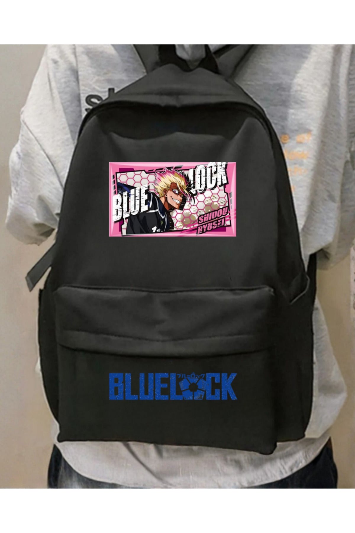Anime Blue Lock Baskılı Sırt Çantası