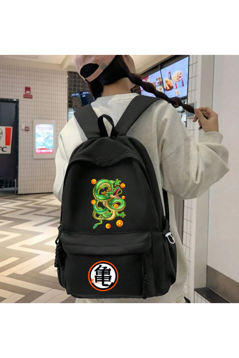 Anime Dragon Ball Baskılı Unisex Okul Sırt Çantası