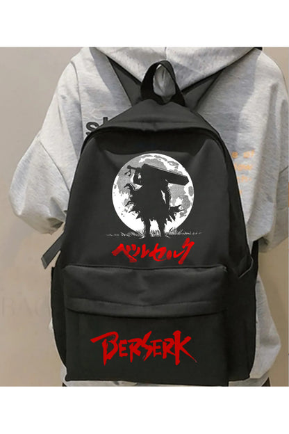 Anime Berserk Baskılı Unisex Okul Sırt Çantası