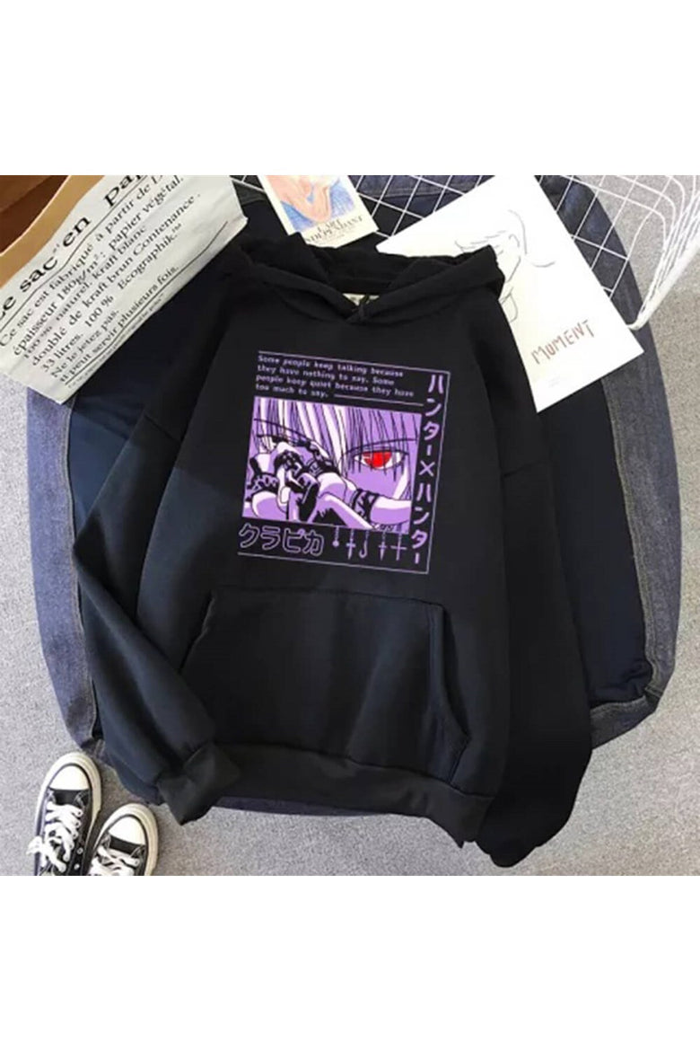 dompuleri moda Touz Anime Hunter X Hunter Kurapika (Unisex) Kapşonlu