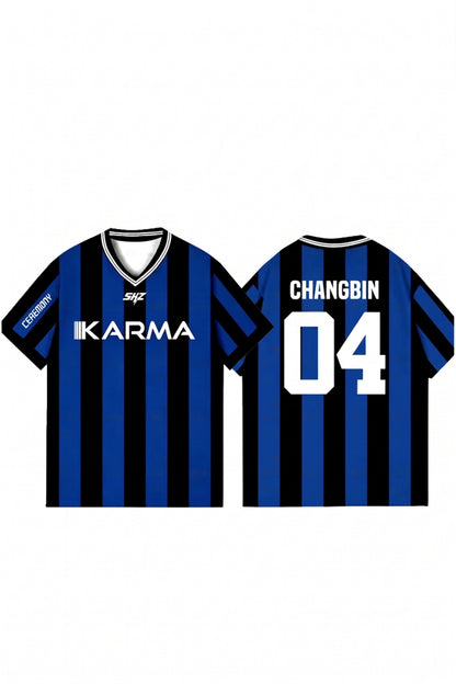 Anime Stray Kids Karma SKZ Jersey T-shirt Forma