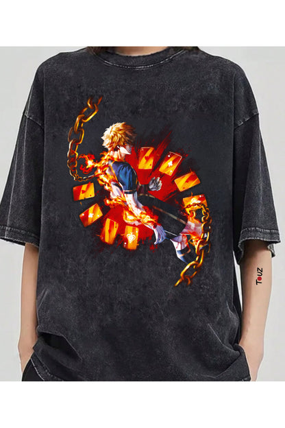 Anime BlueLock Kunigam Baskılı Unisex Oversize T-Shirt