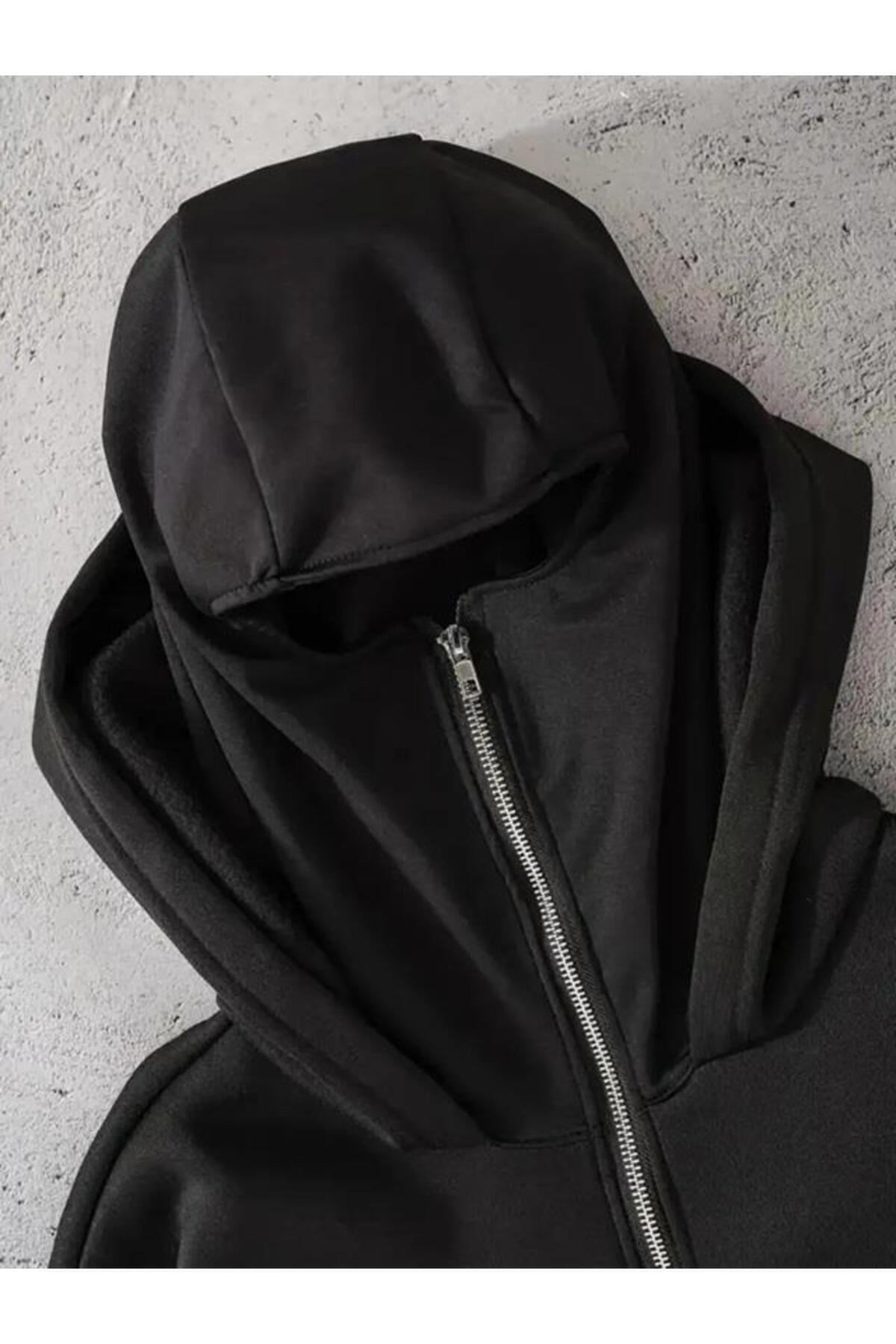Kar Maskeli Balaclava Anime Naruto Series Baskılı Ninja Hoodie Sweatshirt