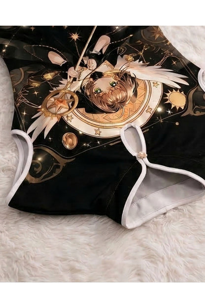 Anime Sakura Card Captor Vintage Kolsuz Crop