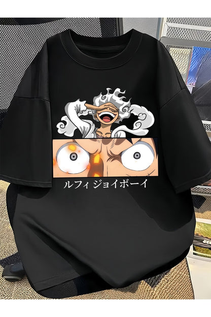 One Piece Series Baskılı Unisex Oversize T-Shirt