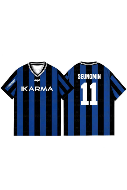 Anime Stray Kids Karma SKZ Jersey T-shirt Forma