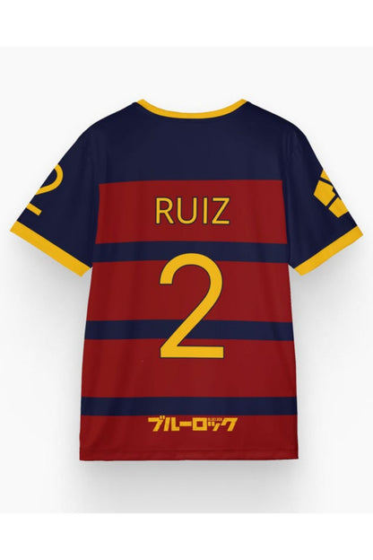 Anime Blue Lock Barcha T Shirt Soccer Jersey