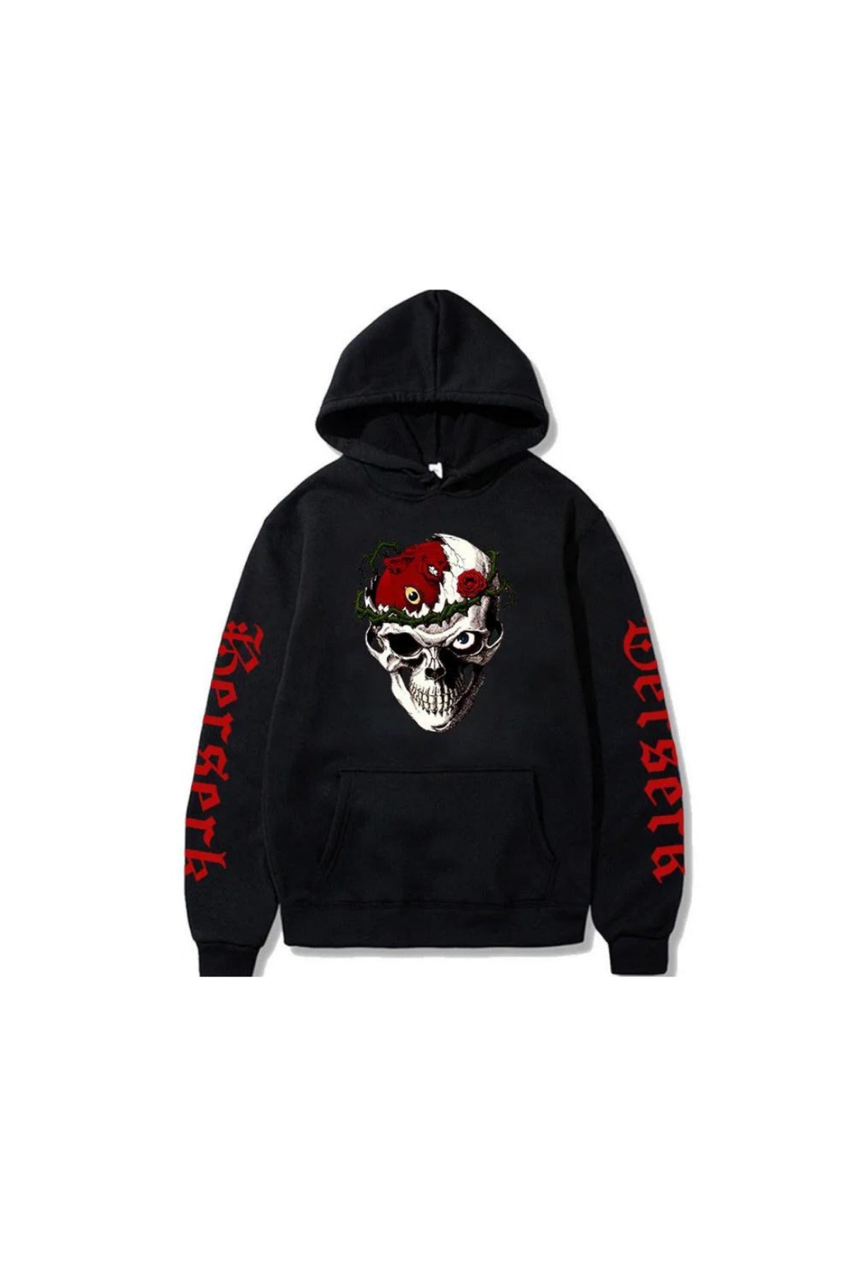 Anime Bersek Baskılı Oversize Hoodie