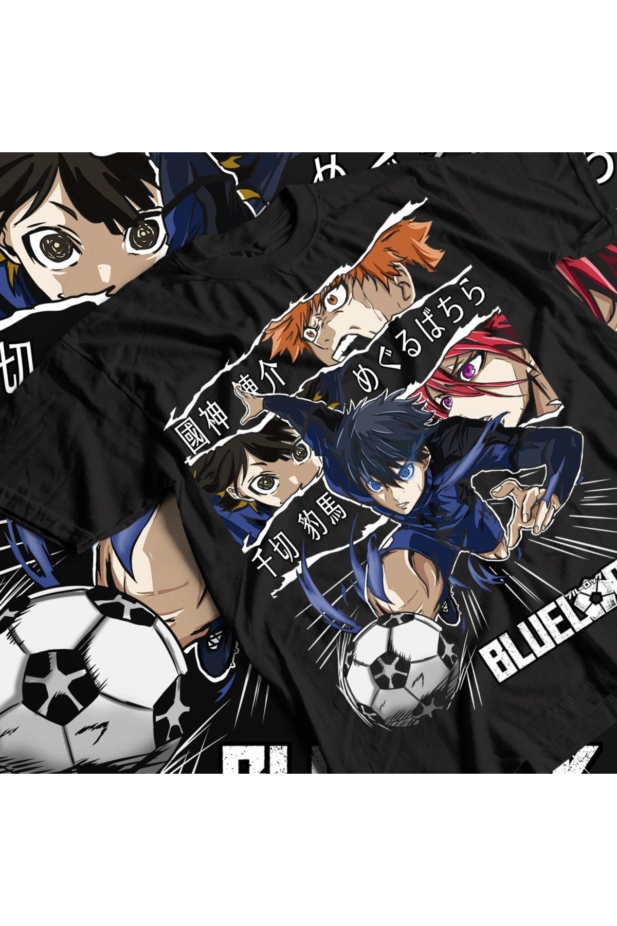 Anime Bluelock Baskılı Unisex Oversize T-Shirt