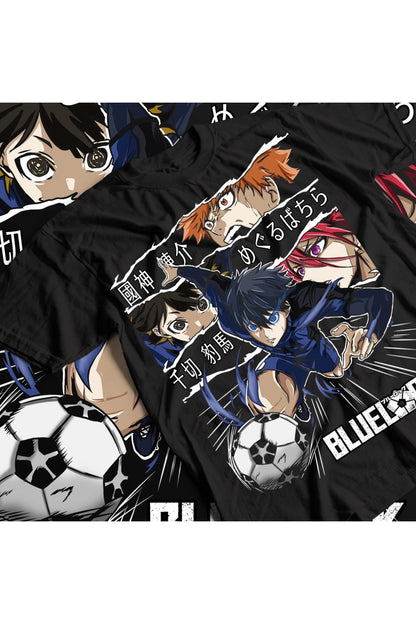 Anime Bluelock Baskılı Unisex Oversize T-Shirt