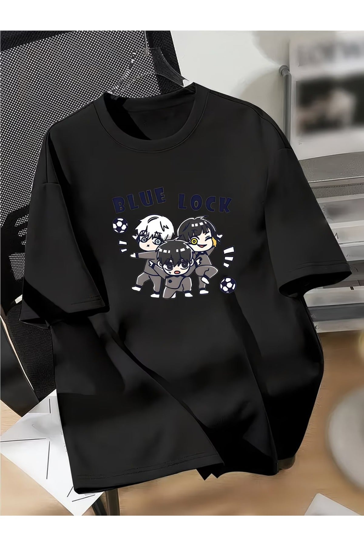 Anime BlueLock Baskılı Unisex Oversize T-Shirt