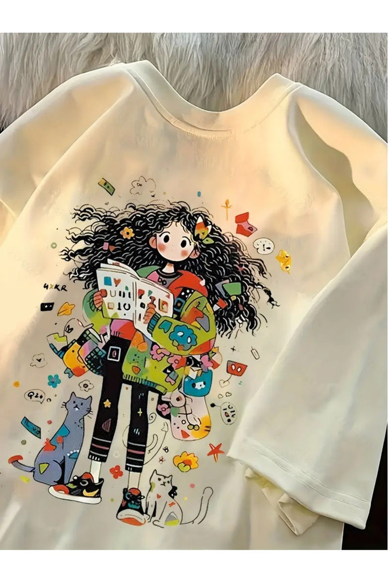 Anime Girl Unisex Oversize T-shirt