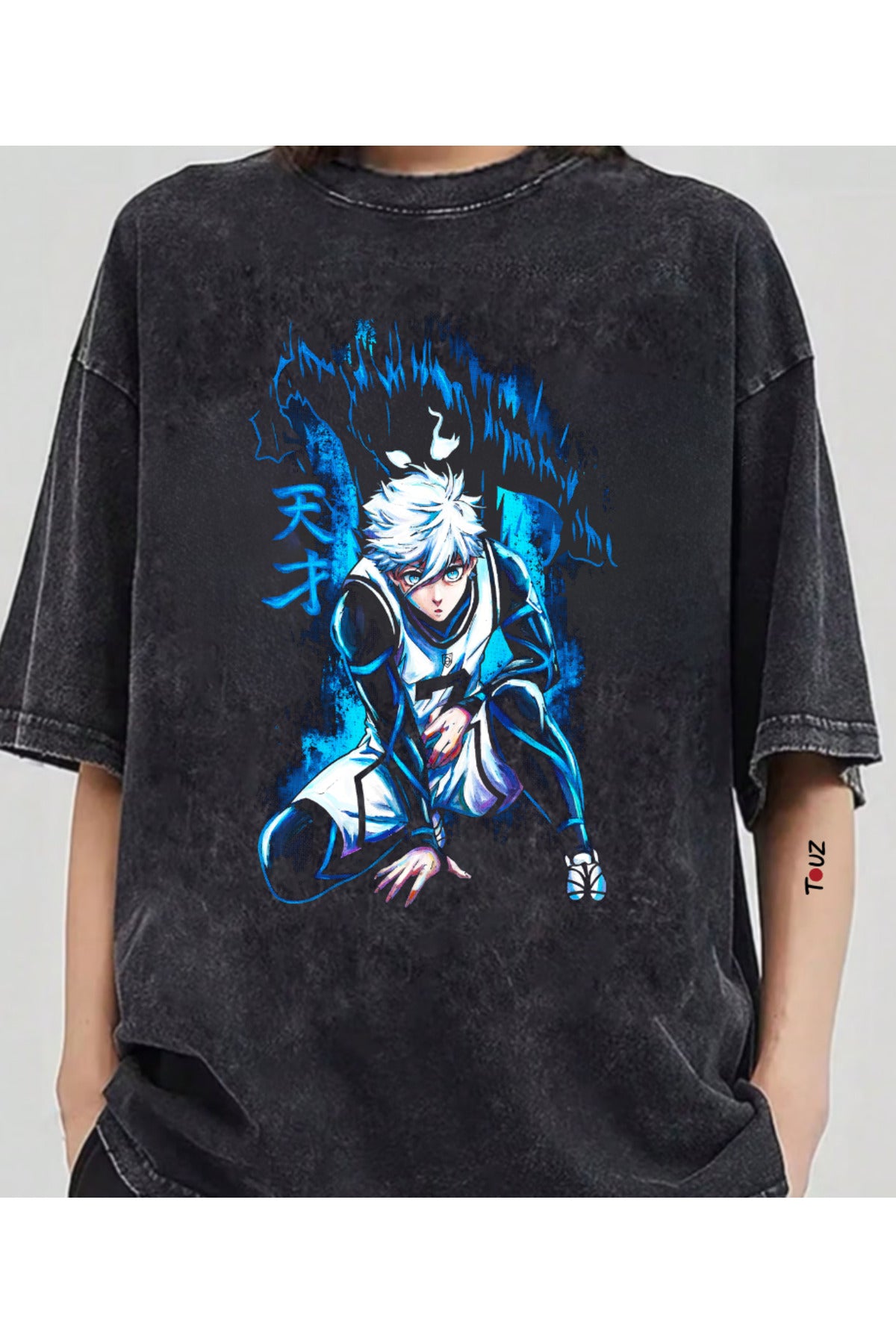 Anime BlueLock Nagi Baskılı Unisex Oversize T-Shirt