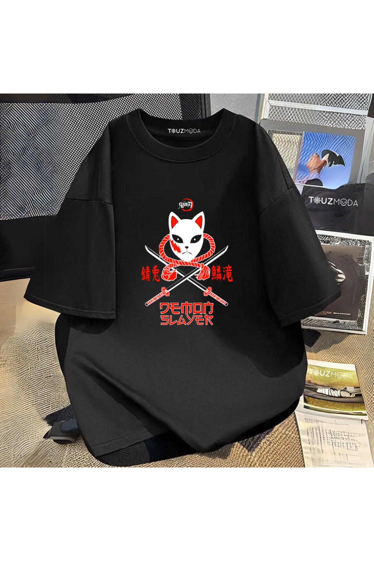 Anime Demon Slayer Baskılı Unisex Oversize  T-Shirt