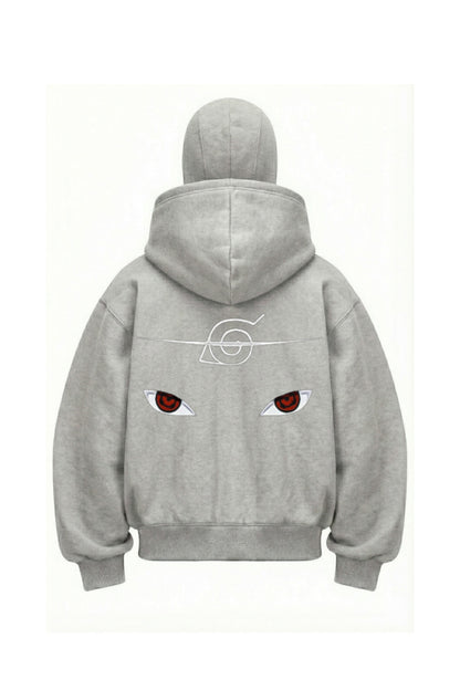 Kar Maskeli Balaclava Anime Naruto Series Baskılı Ninja Hoodie Sweatshirt