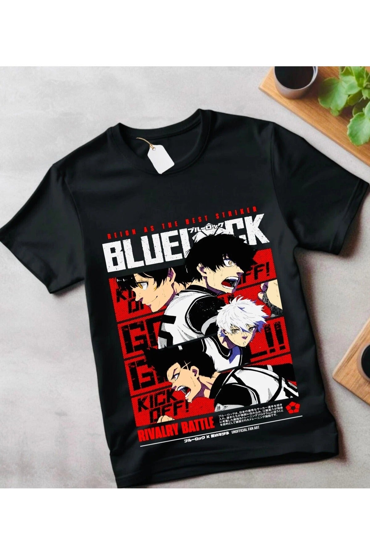 Anime Bluelock Baskılı Unisex Oversize T-Shirt