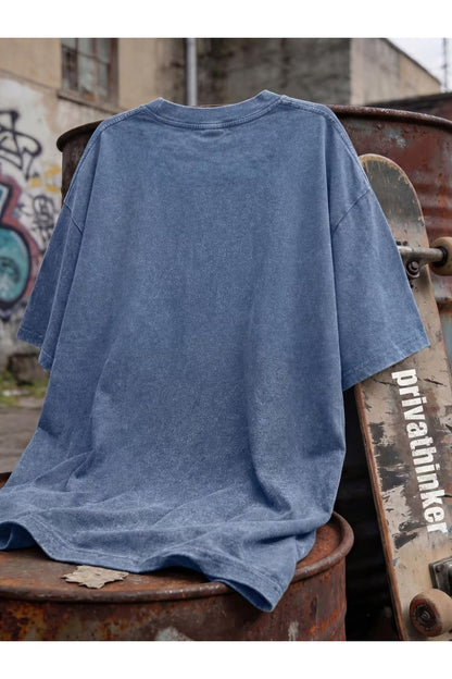 Retro Anime Girl VHS Unisex Yıkamalı Vintage Oversize T-shirt