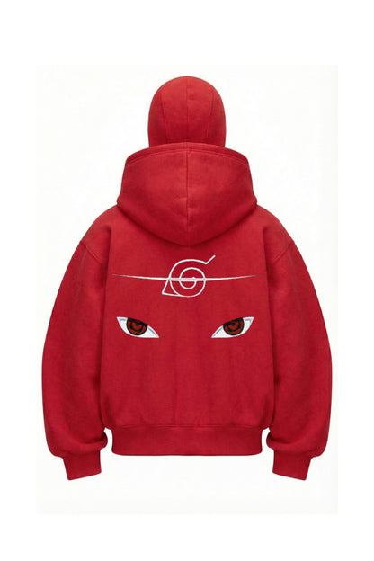 Kar Maskeli Balaclava Anime Naruto Series Baskılı Ninja Hoodie Sweatshirt