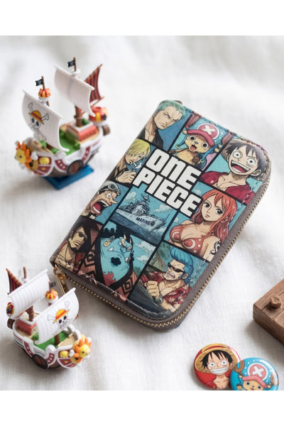 One Piece Fermuarlı Cüzdan Kartlık