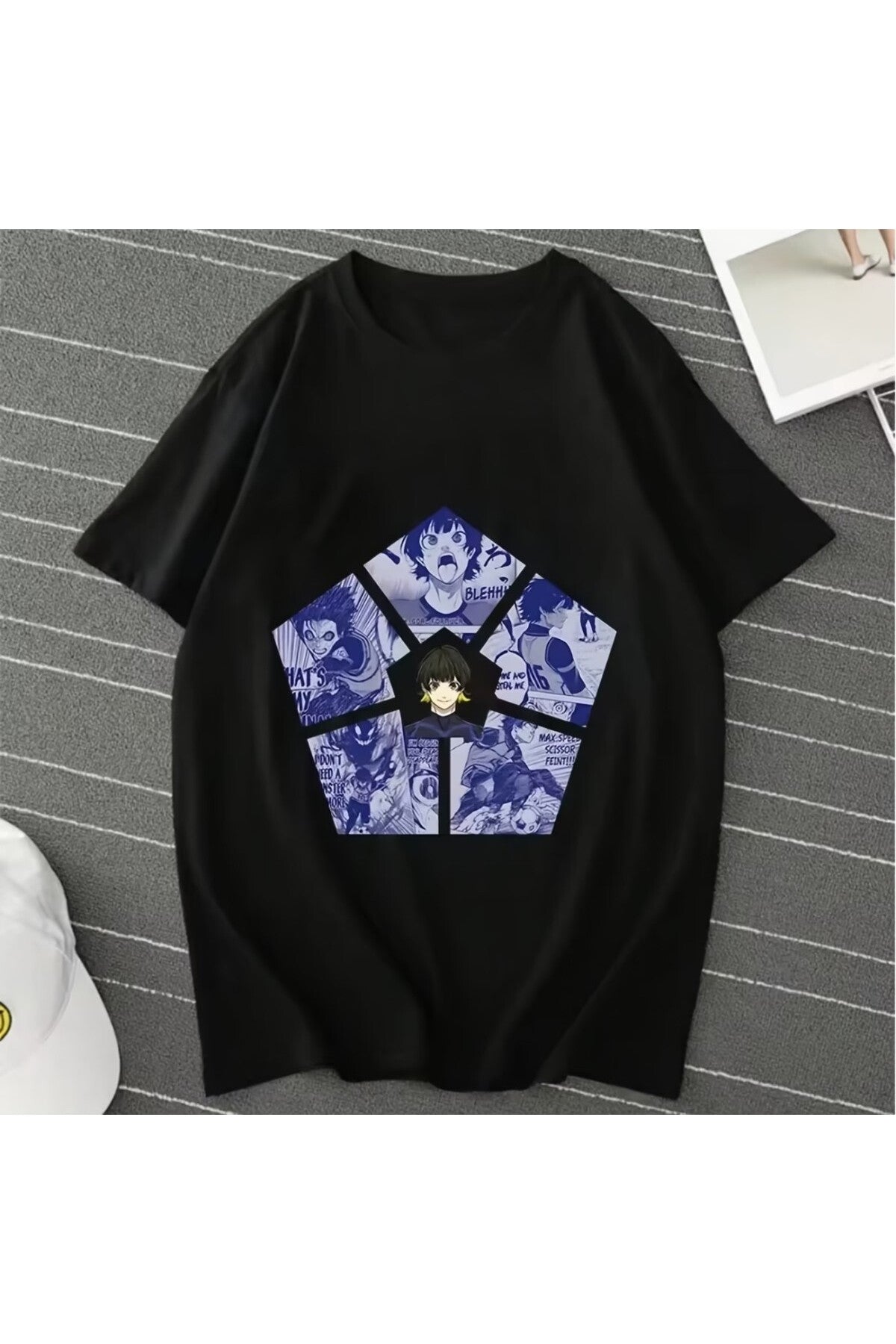 Anime Bluelock Baskılı Unisex Oversize T-Shirt