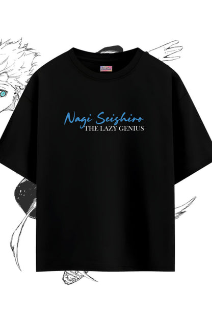 Anime Blue Lock Isagi Baskılı Unisex Oversize T-Shirt