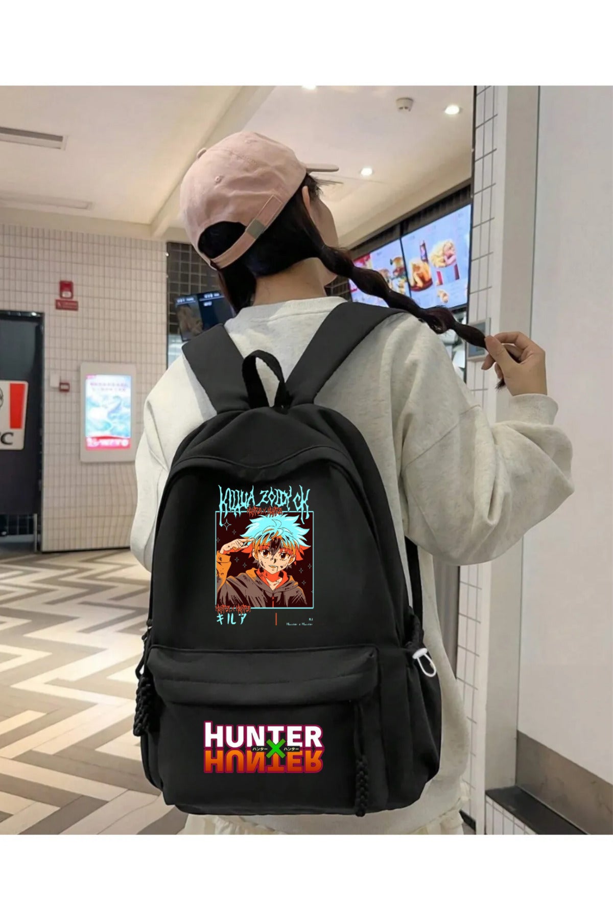 Anime Hunter X Hunter Baskılı Unisex Okul Sırt Çantası