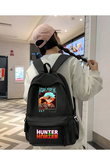 Anime Hunter X Hunter Baskılı Unisex Okul Sırt Çantası