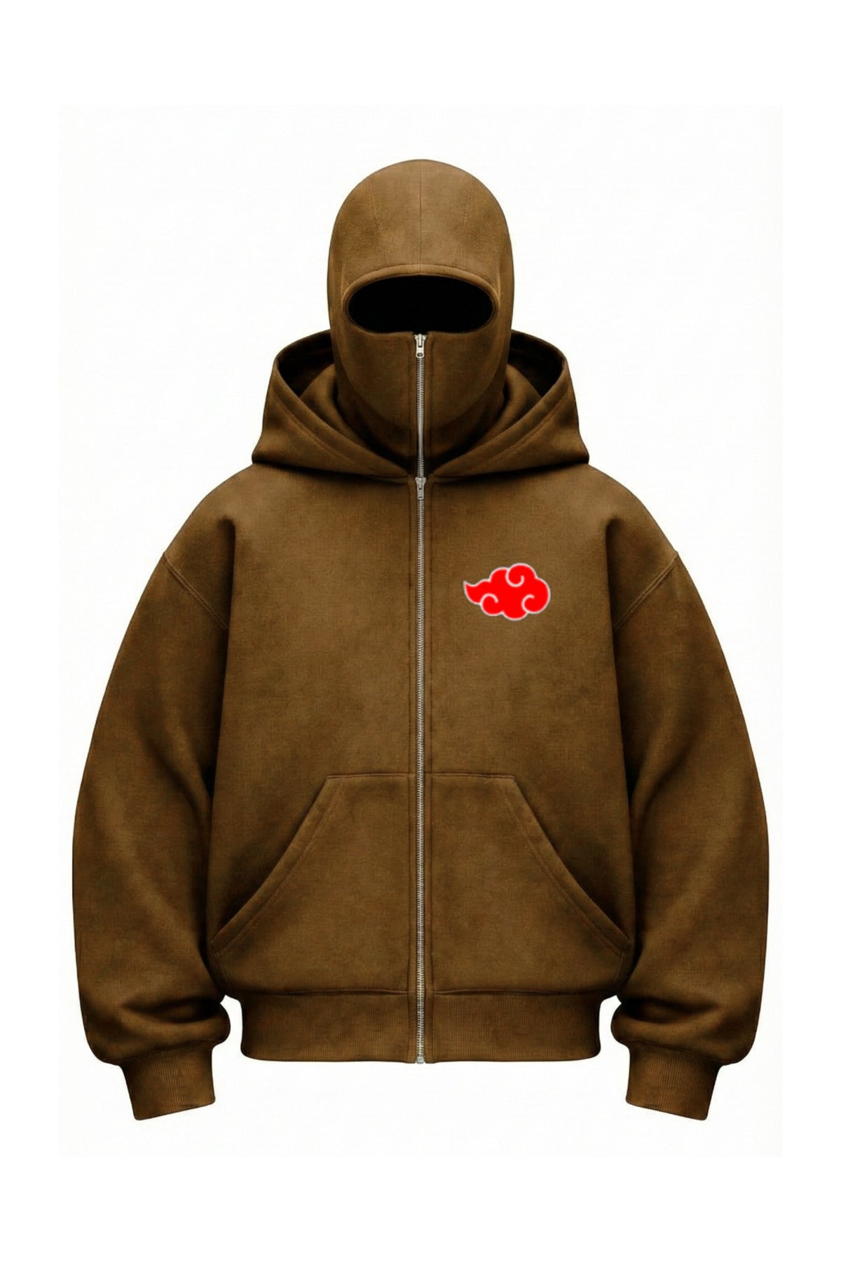 Kar Maskeli Balaclava Anime Naruto Series Baskılı Ninja Hoodie Sweatshirt