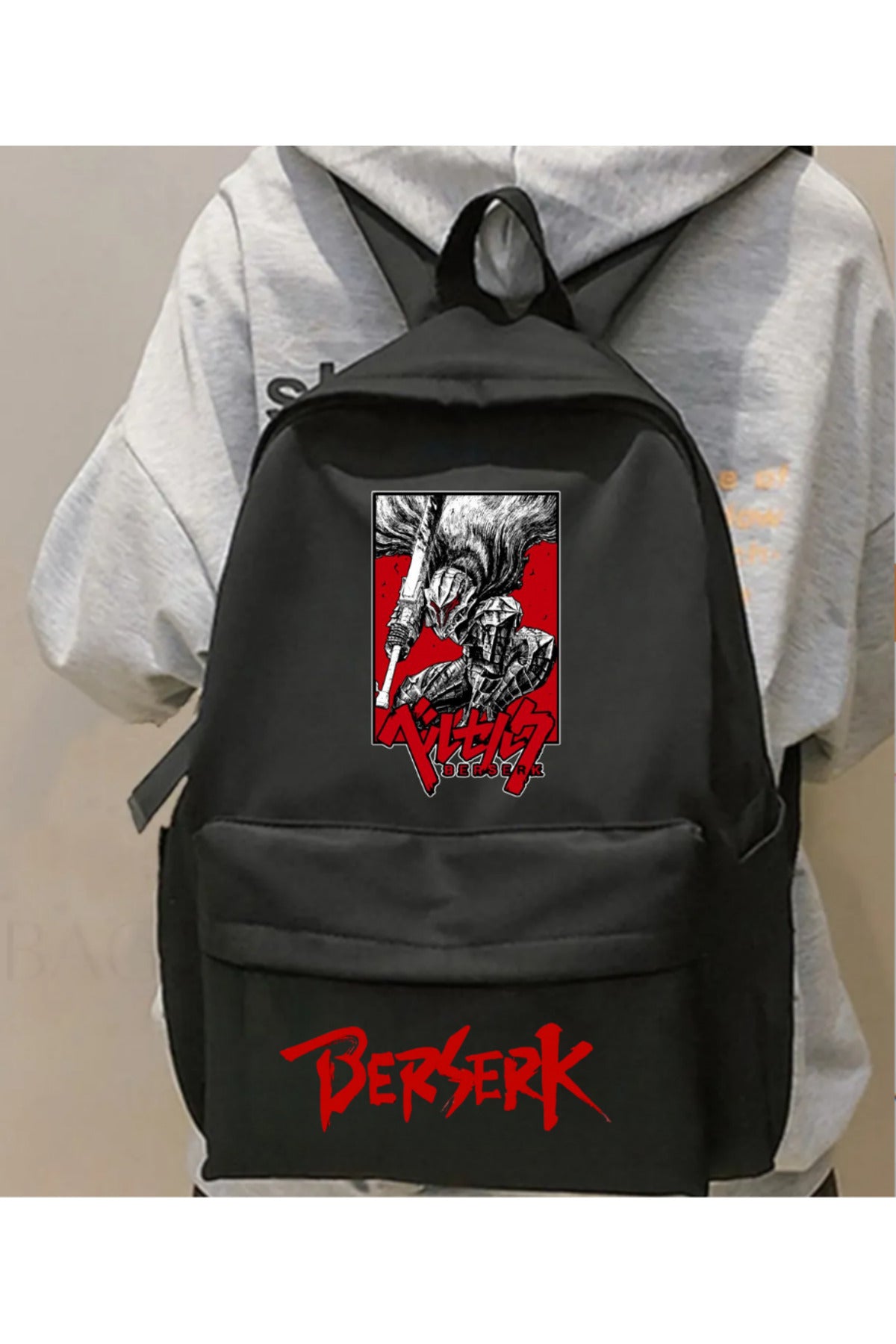 Anime Berserk Baskılı Unisex Okul Sırt Çantası
