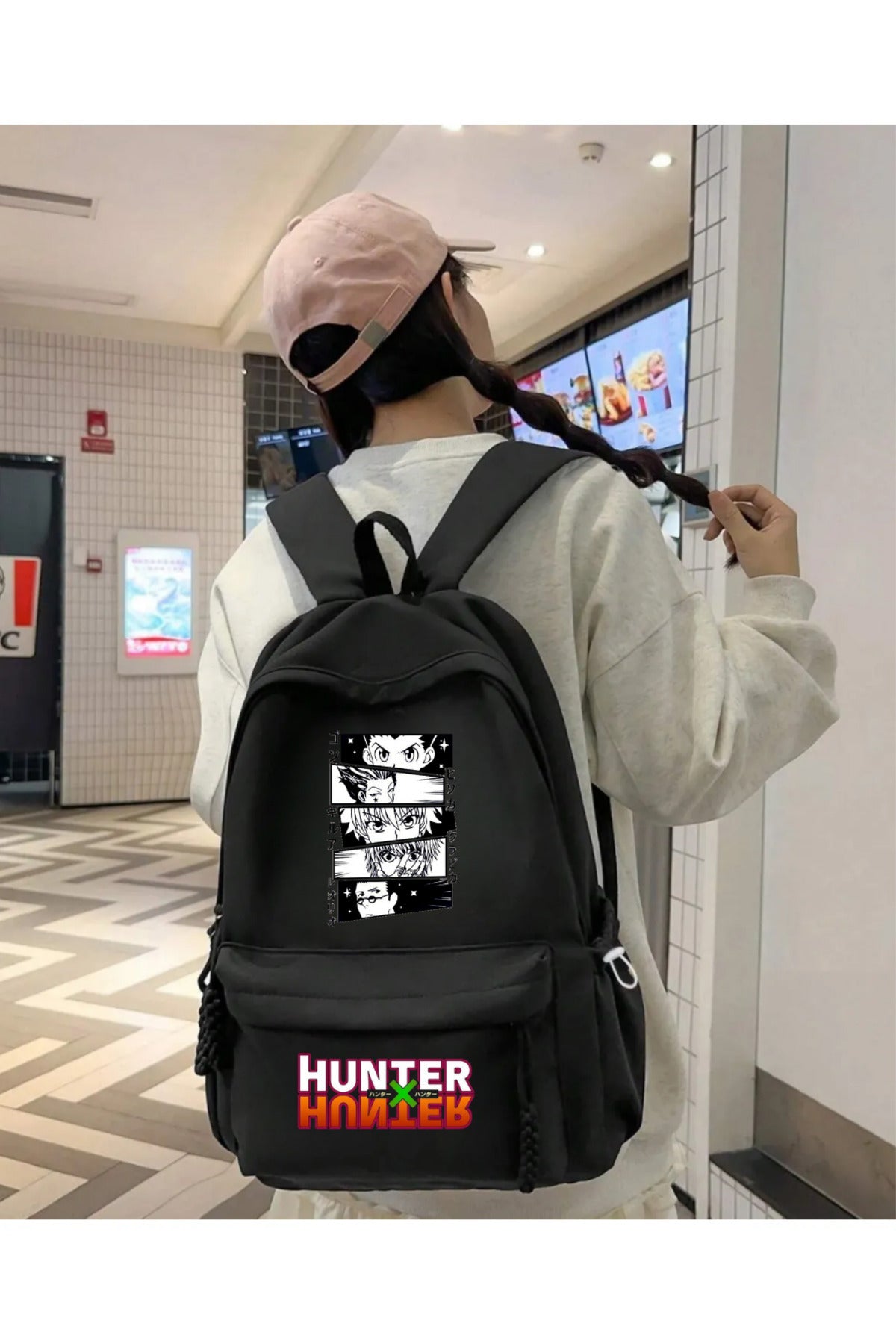 Anime Hunter X Hunter Baskılı Unisex Okul Sırt Çantası