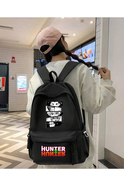 Anime Hunter X Hunter Baskılı Unisex Okul Sırt Çantası