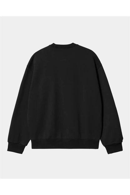 Anime Harajuku Totoro Baskılı Siyah Unisex Oversize Bisiklet Yaka Sweatshirt