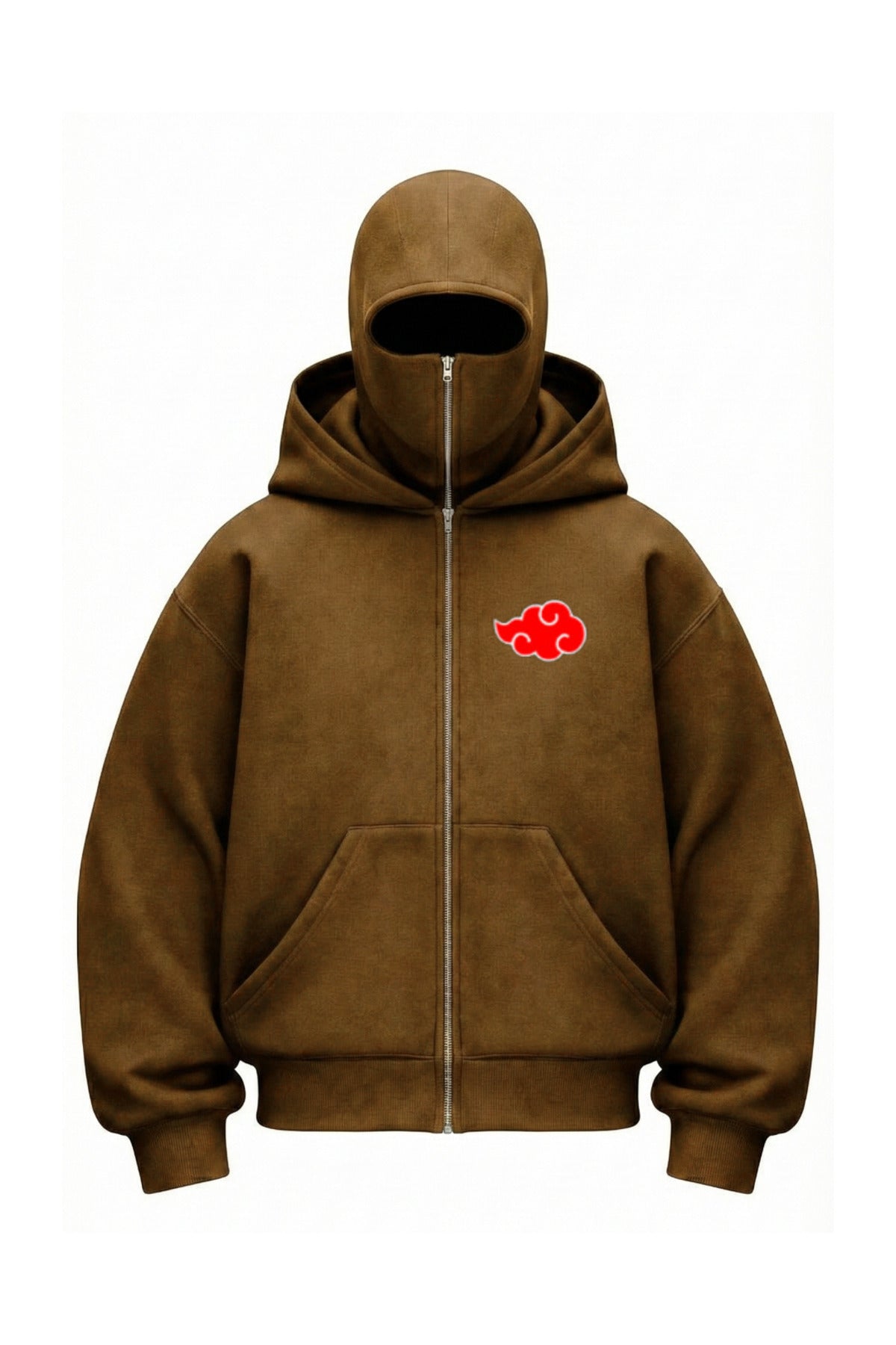 Kar Maskeli Balaclava Anime Naruto Series Baskılı Ninja Hoodie Sweatshirt